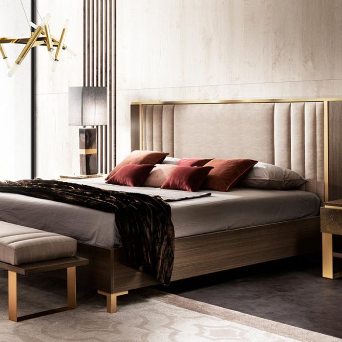 Adora Interiors Essenza bedroom padded bed and bench