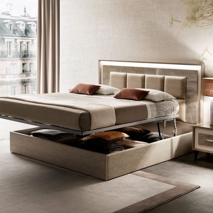adora interiors ambra bedroom open upholstered bed